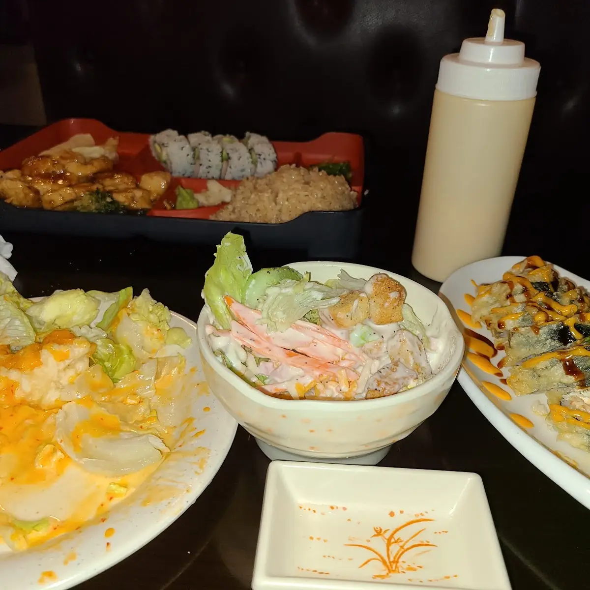 Chili Shrimp Superman Roll Chicken Bento Box