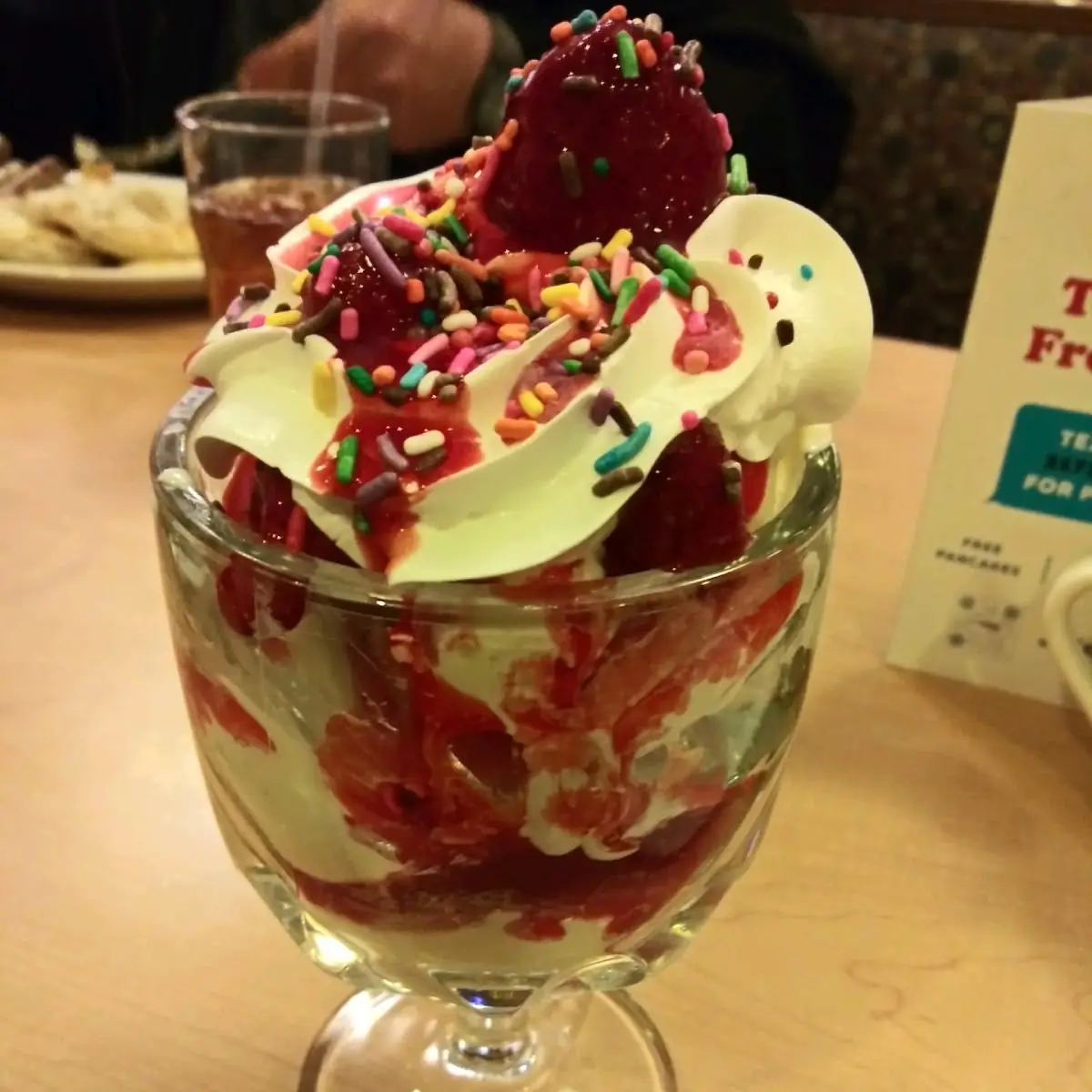 Strawberry Ice Cream Sundae
