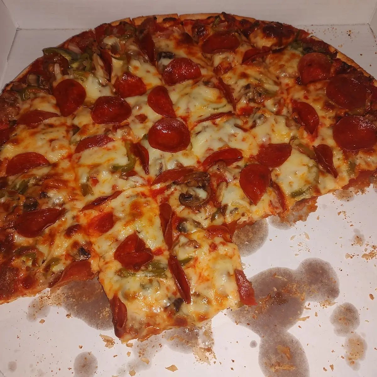 Thin Crust Supreme Pizza