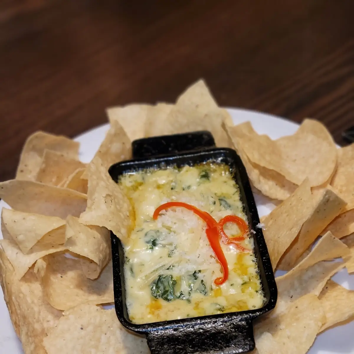Spinach Artichoke Dip with Chips