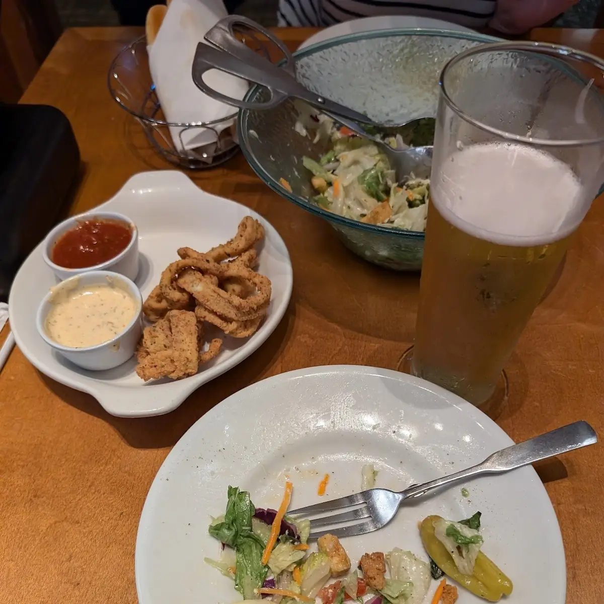 Calamari and Salad