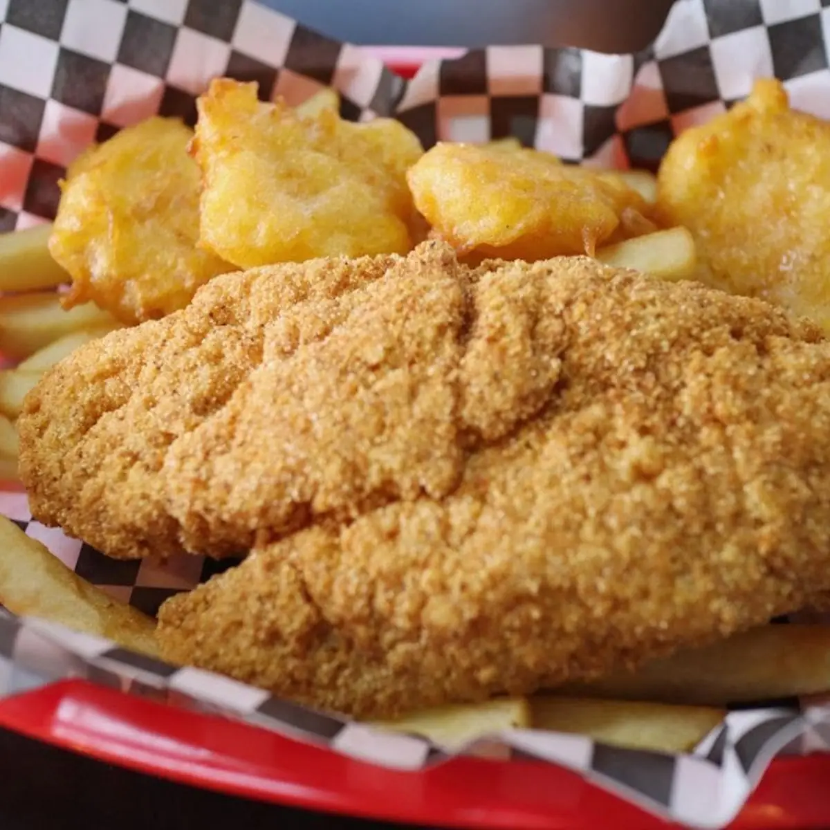 2 Fish and Chips and Fried Veggies