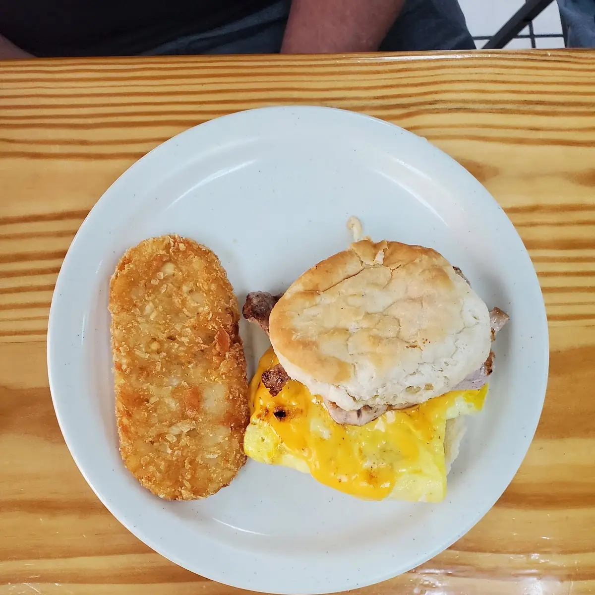 Pork Loin Cheese & Egg Biscuit