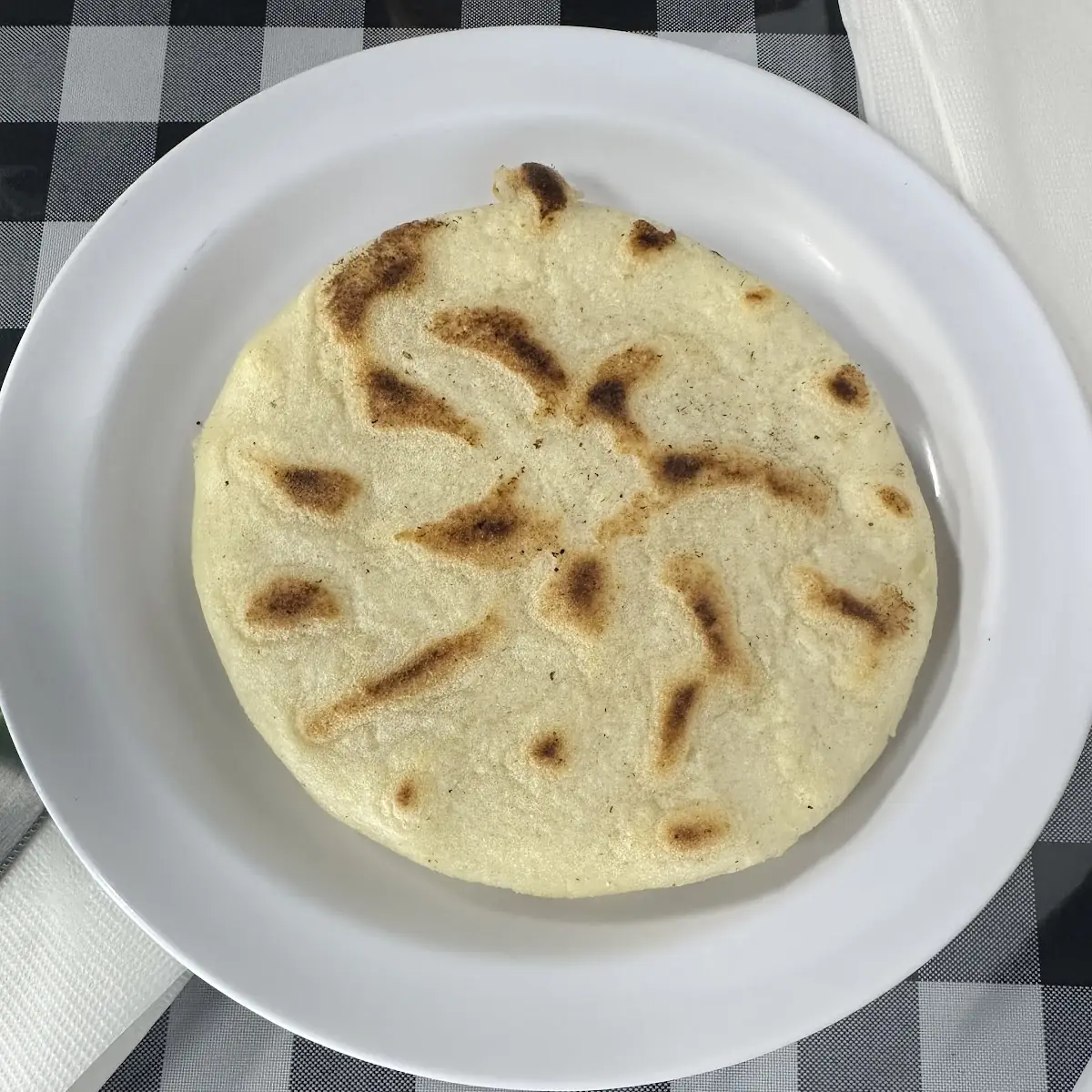 Pupusas with Fried Plantains