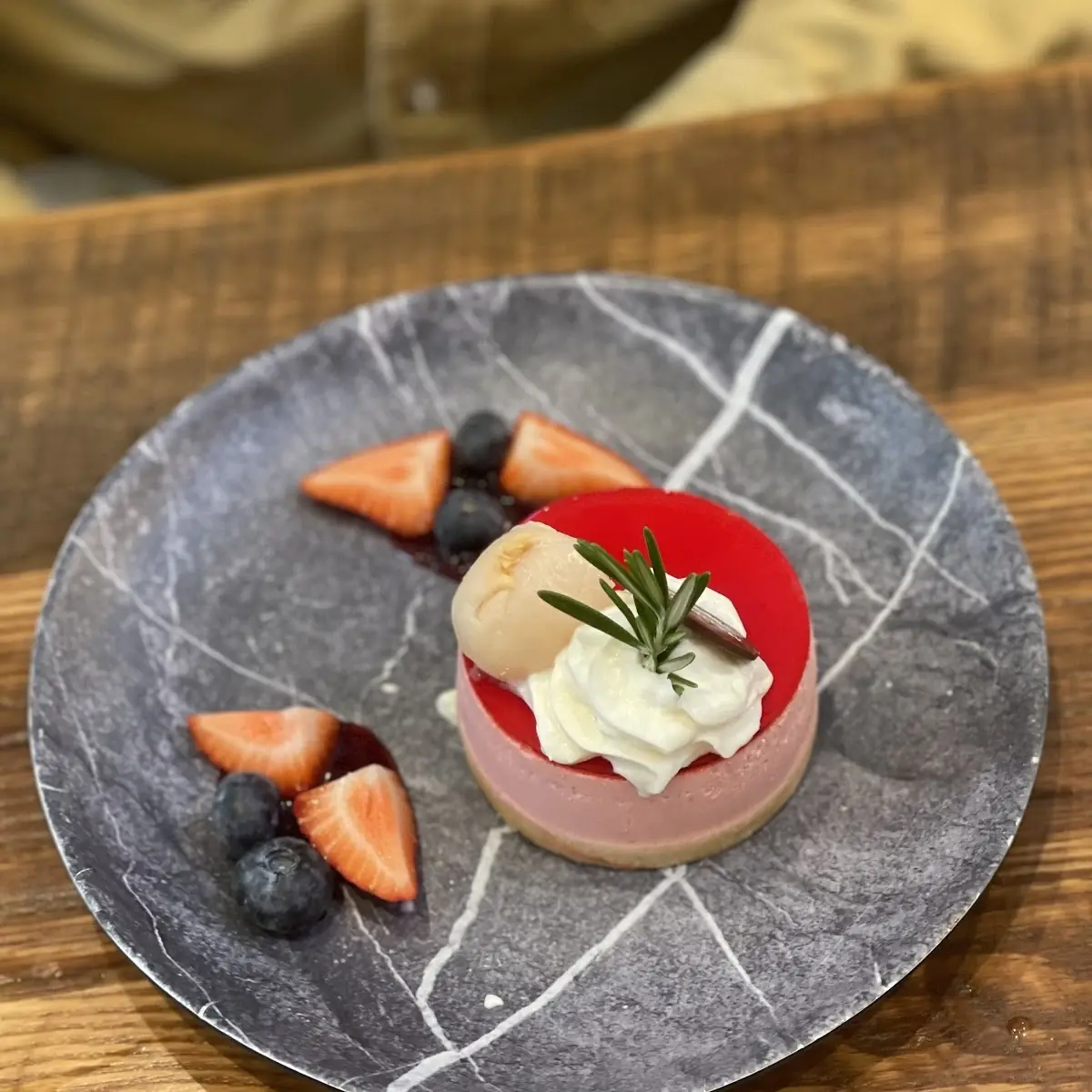 Lychee Raspberry Cheesecake