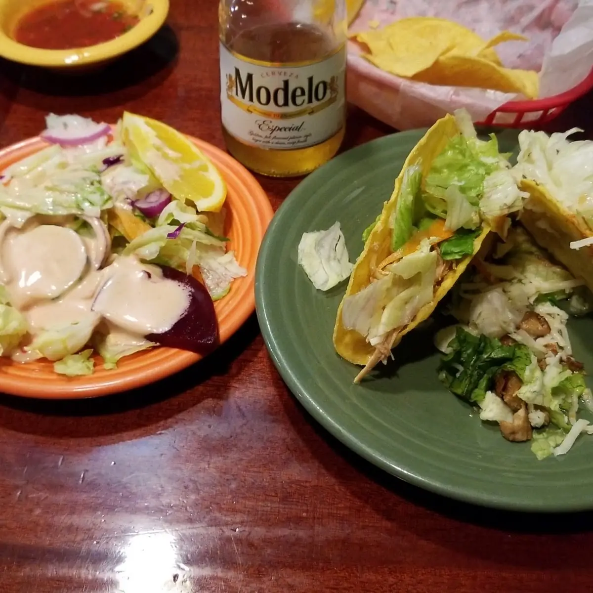 2 Tacos & Side Salad
