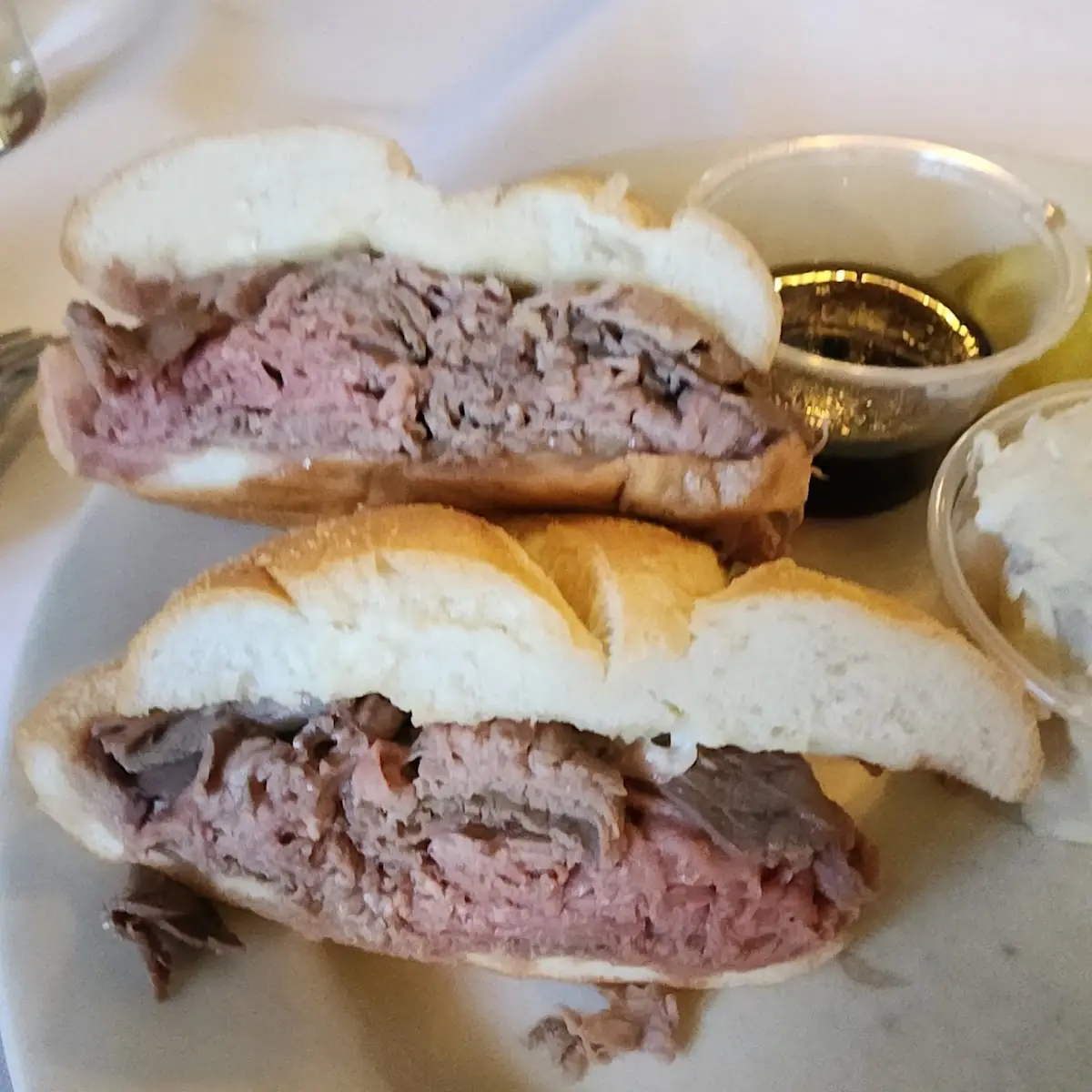 Hot Roast Beef Grinder Sandwich