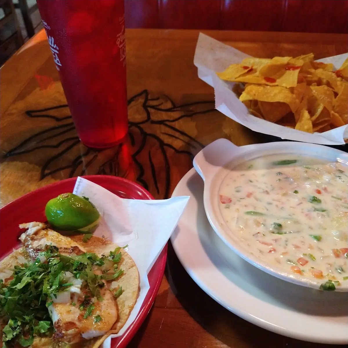 Fish Taco and Loco Dip
