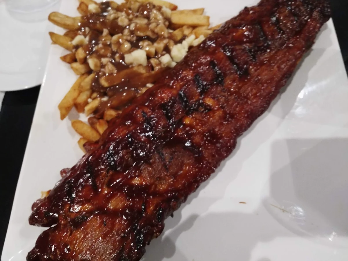 BBQ Ribs and a Poutine