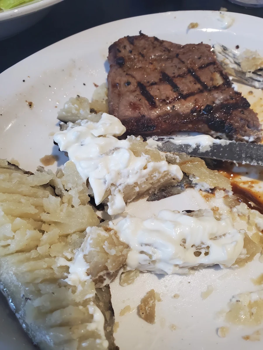 Strip Loin Steak with a Baked Potato