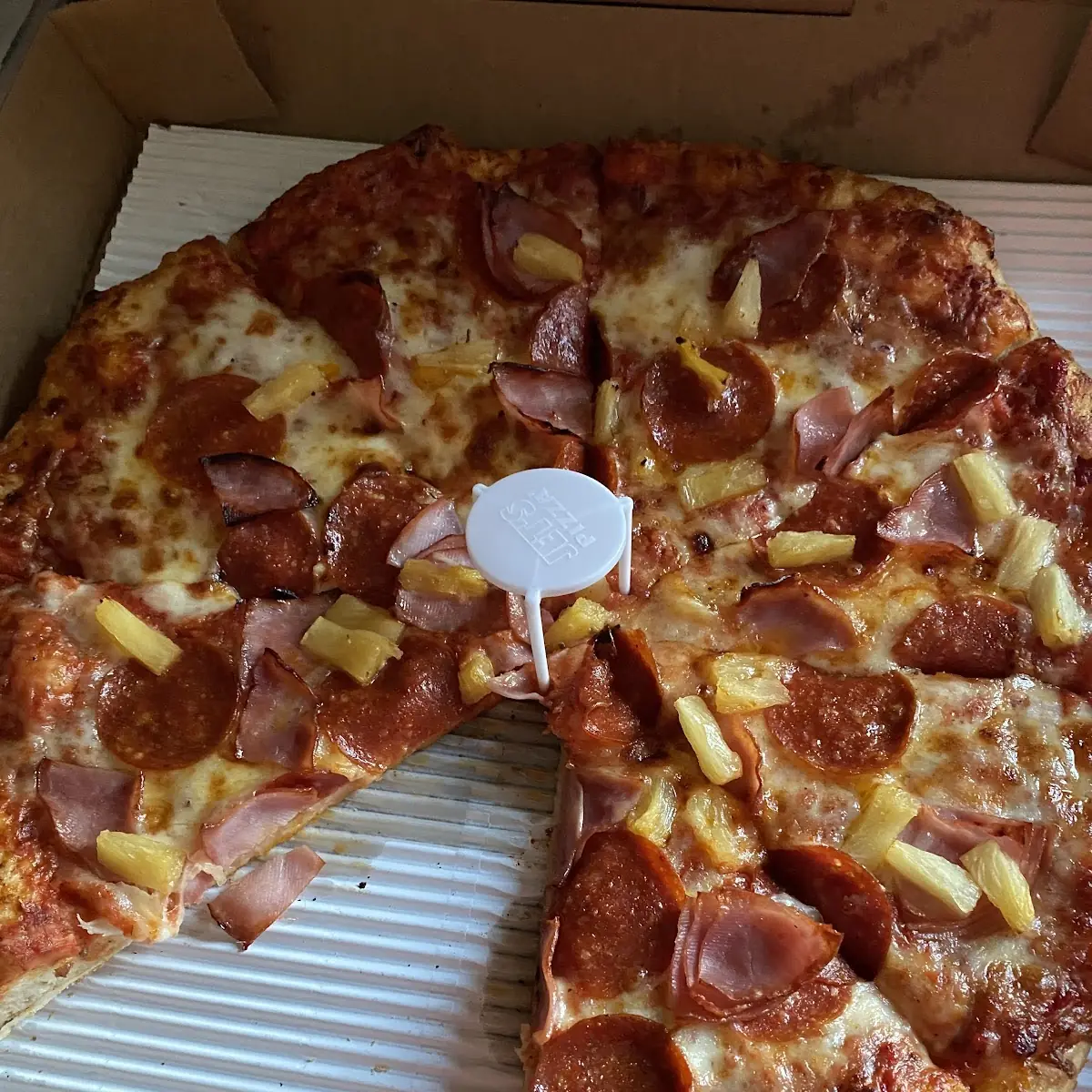 Pepperoni Pineapple Pizza