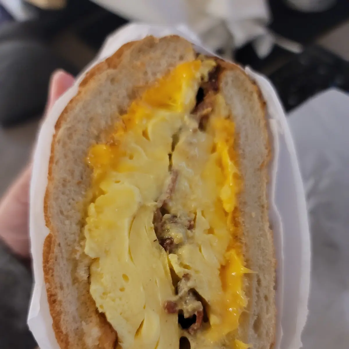 Bacon Egg Cheese Breakfast Sandwich