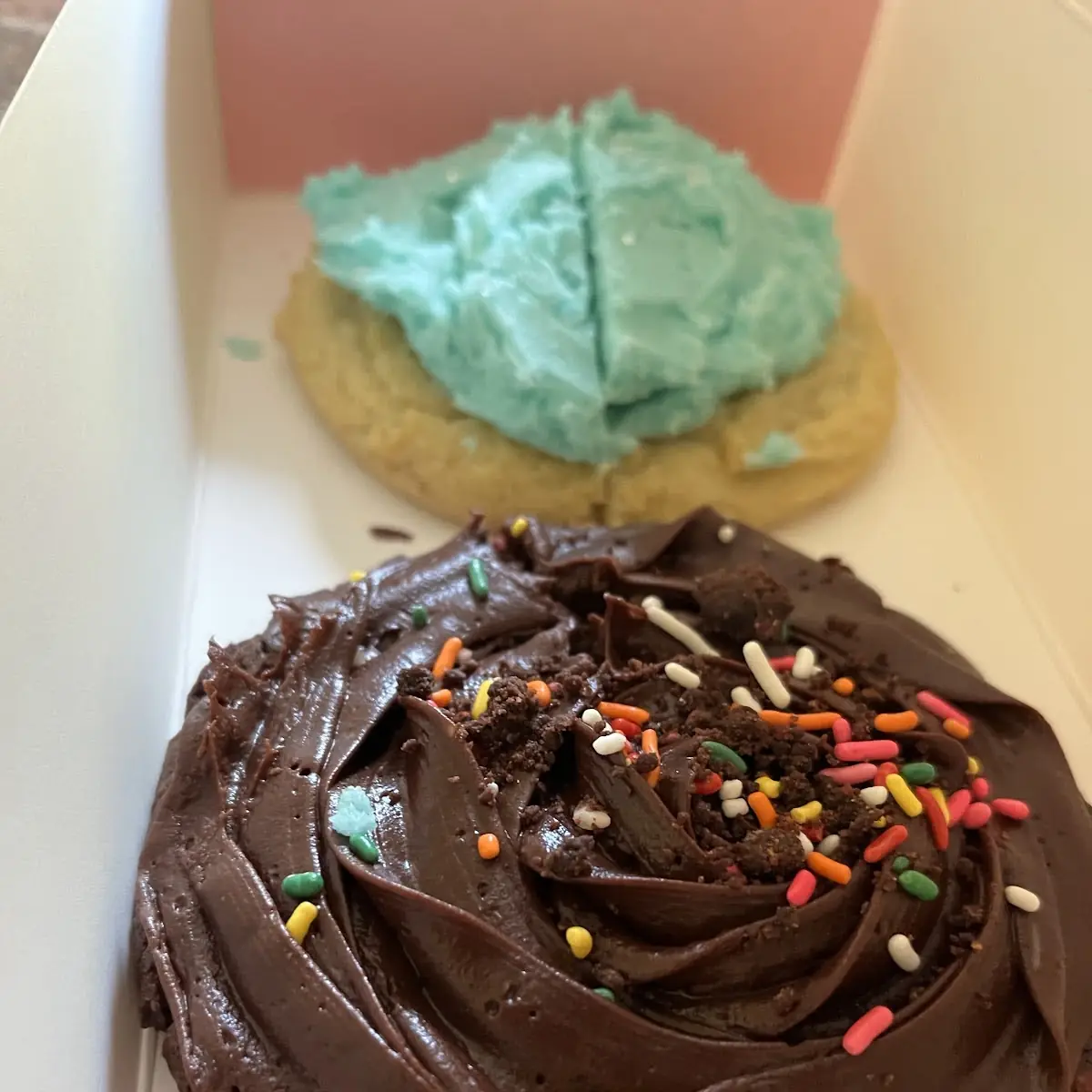 Blue Raspberry Cookie and Chocolate Cake Batter Cookie