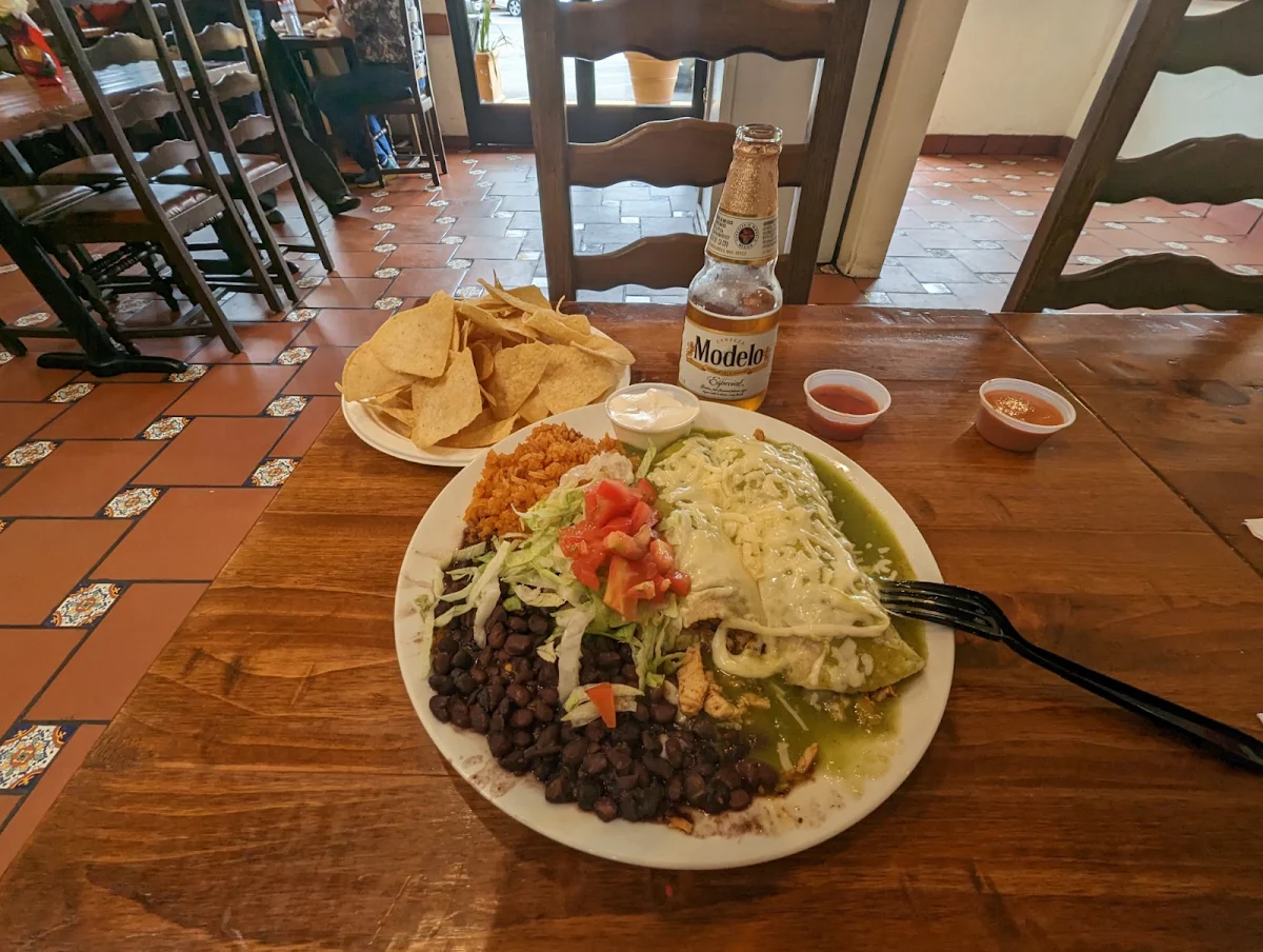 Chicken Enchilada Plate