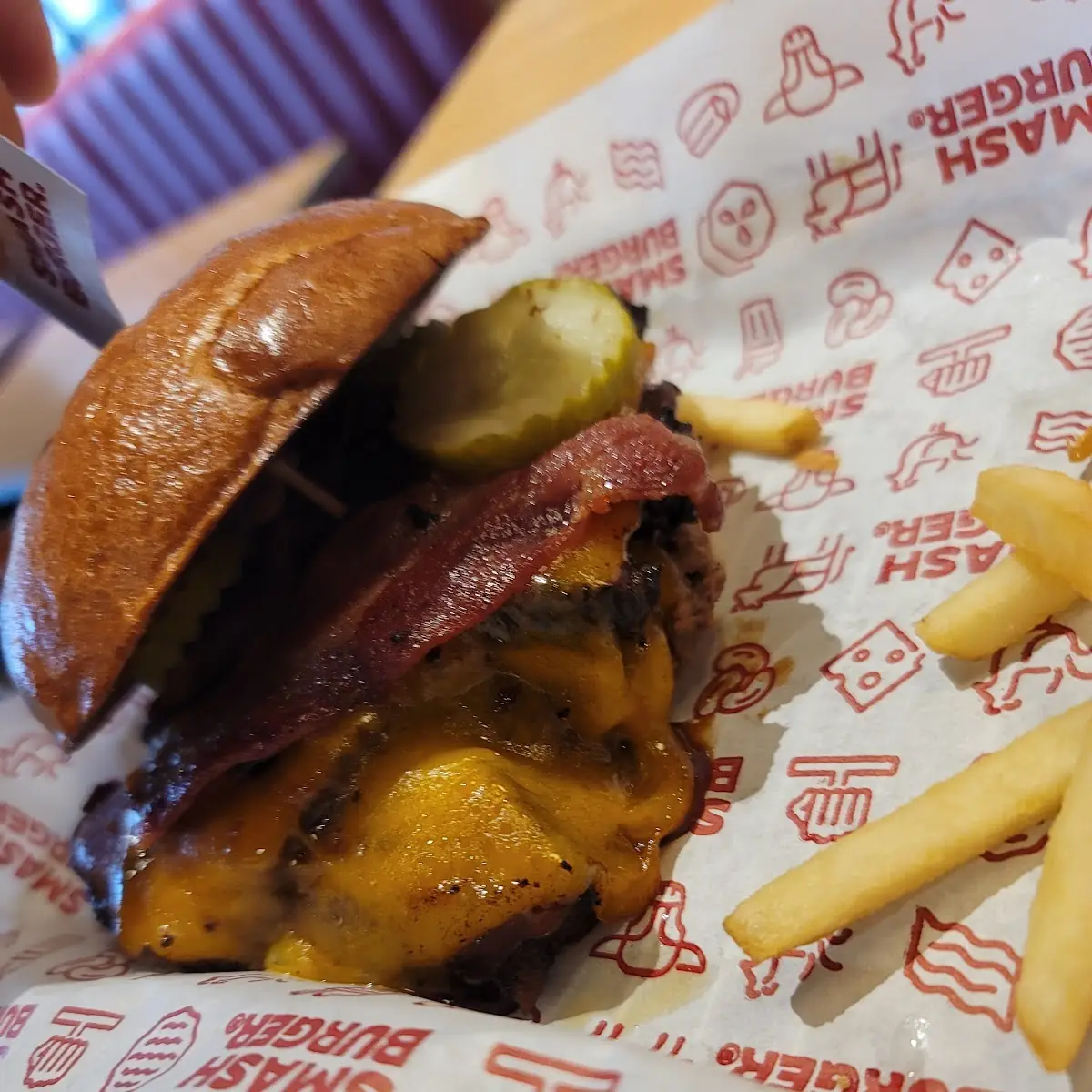 Smoked Bacon Brisket Burger
