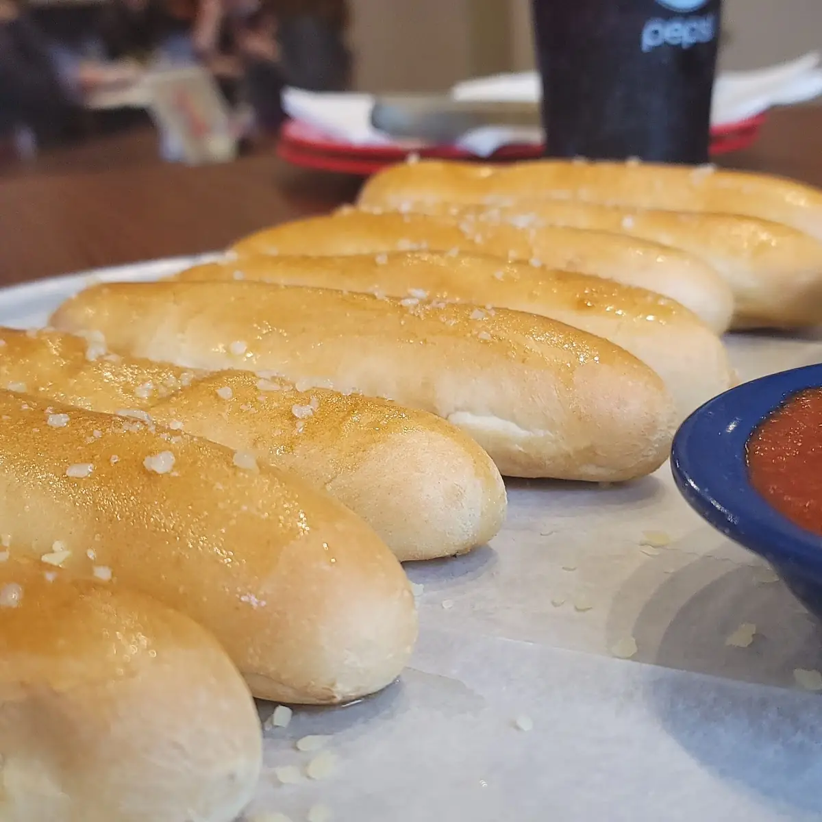 Bread Sticks with Pizza Sauce or Cheese Sauce