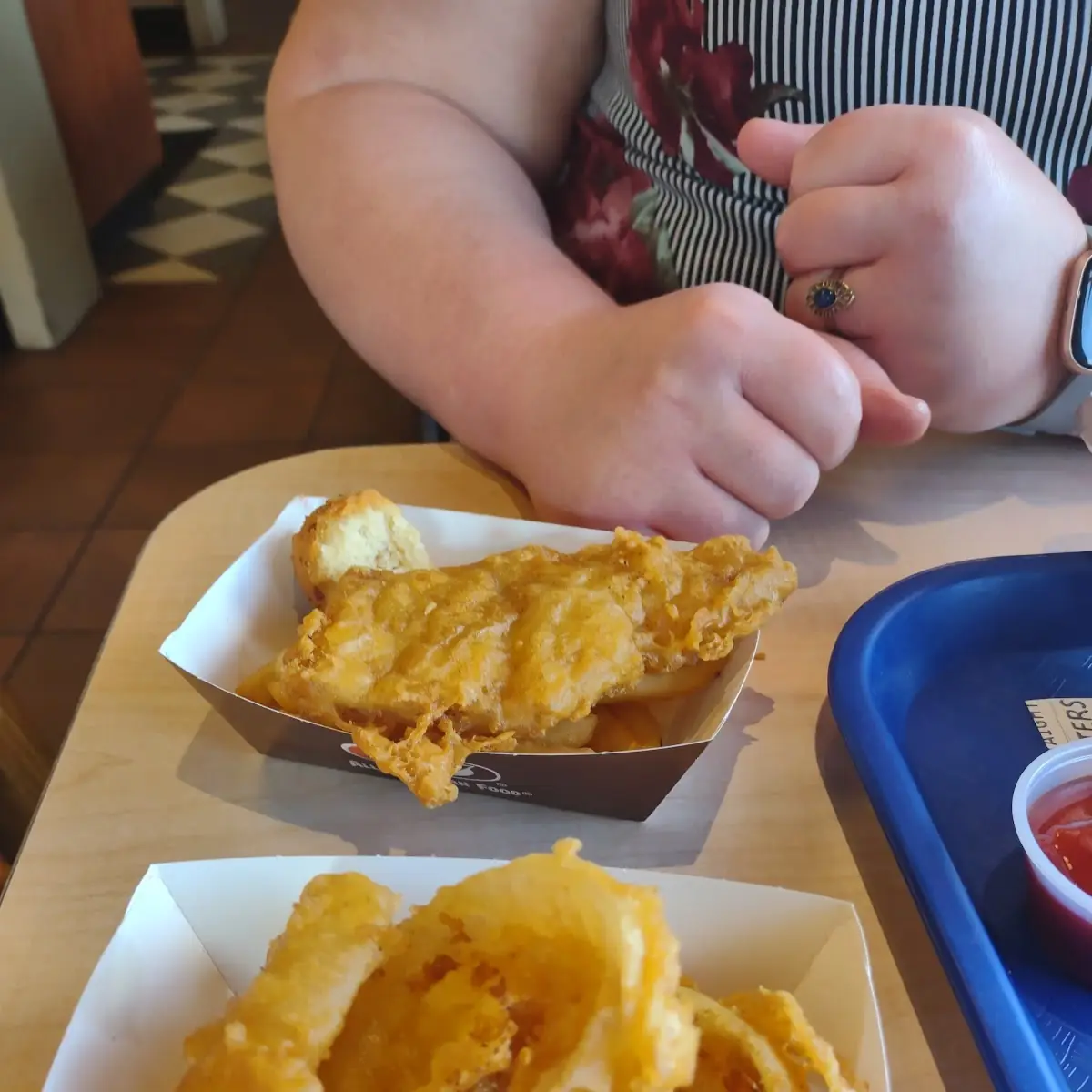 Chicken Tender and Onion Ring