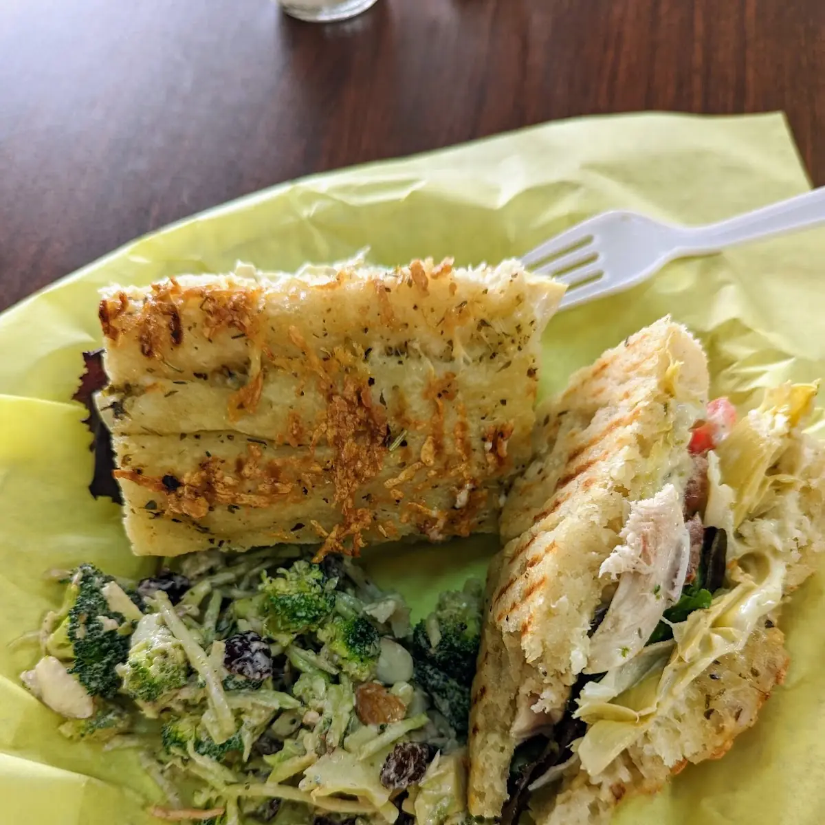 Chicken Pesto on Focaccia Bread