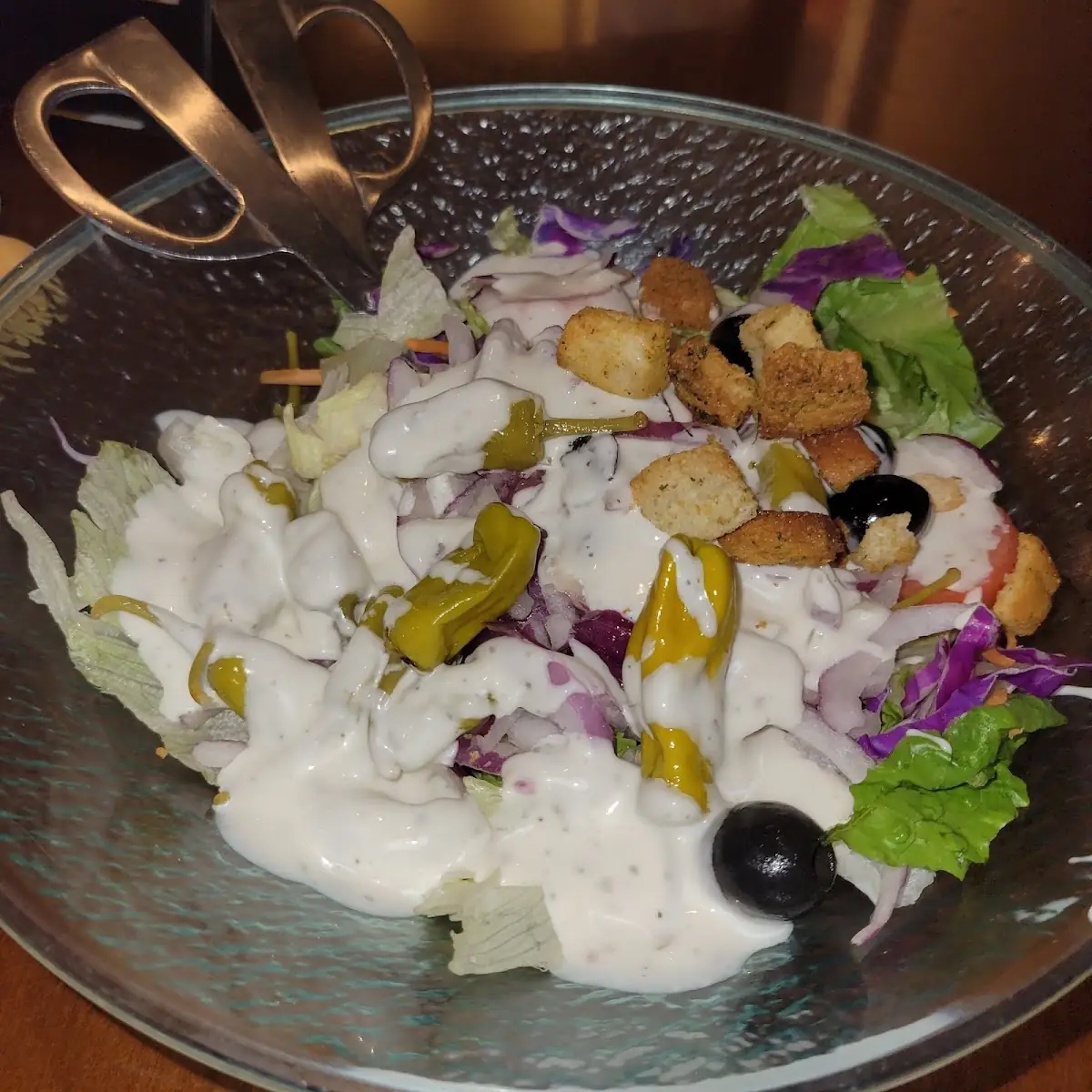 Salad and Bread Sticks