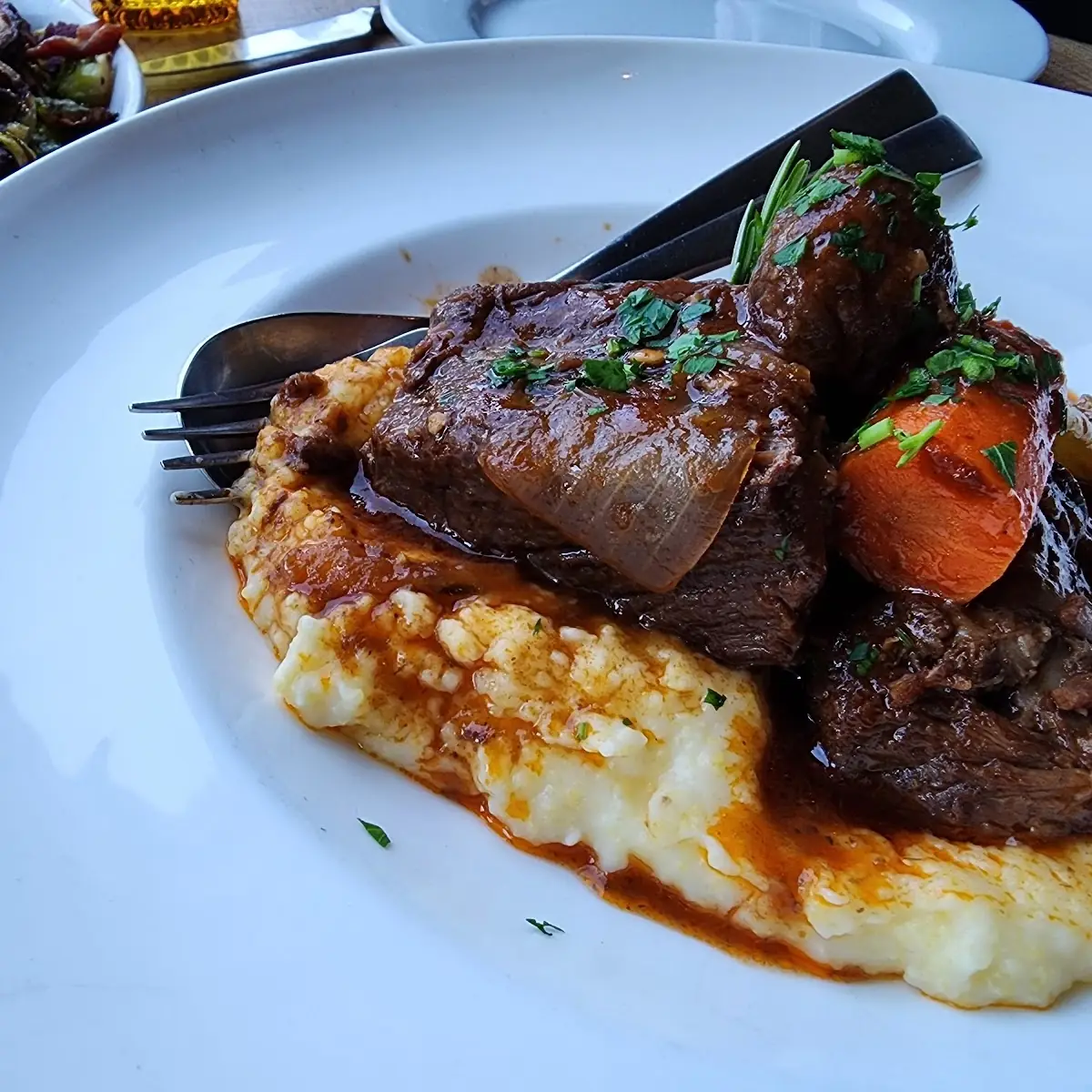 Short Rib Stew with Polenta