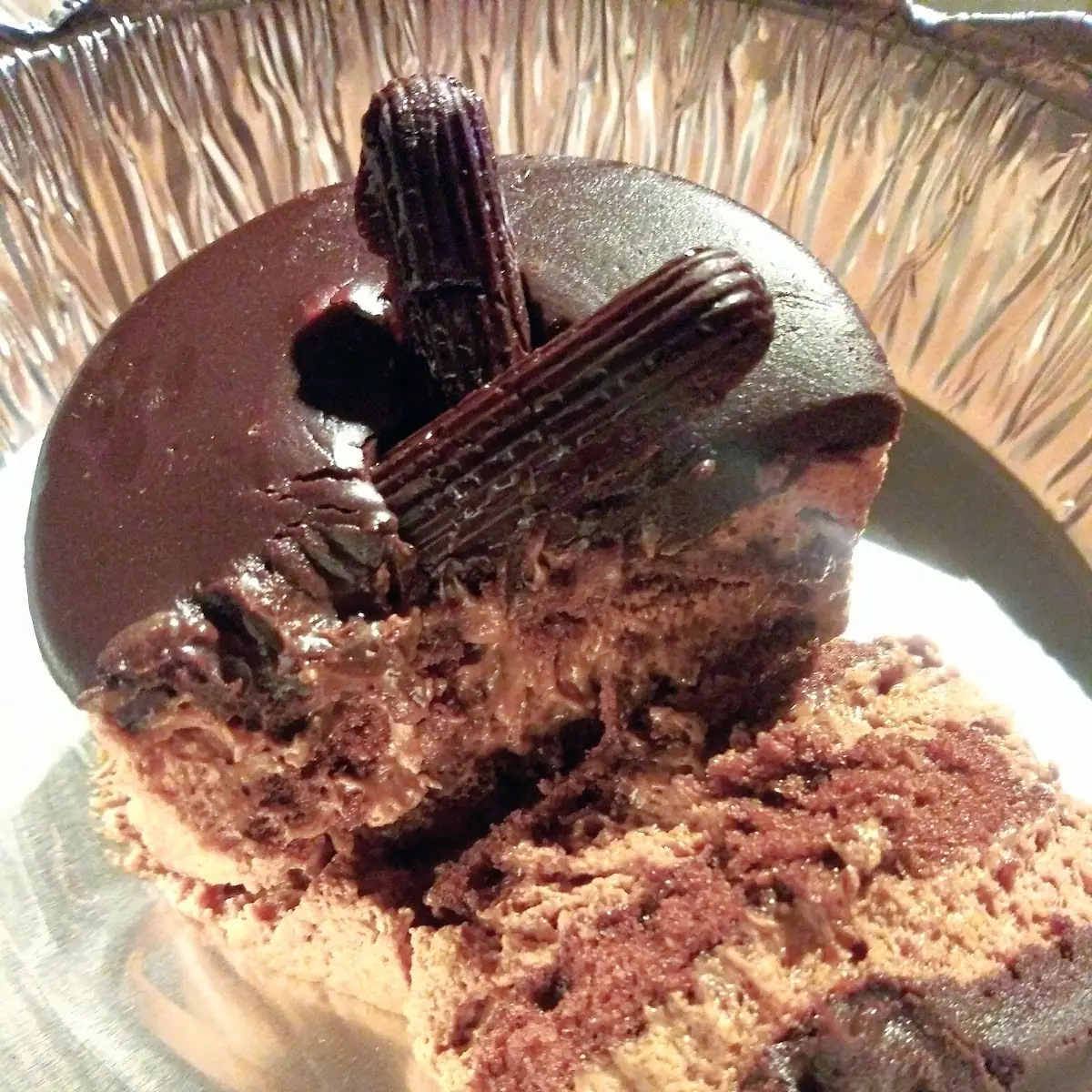 Chocolate Cake Cut Open