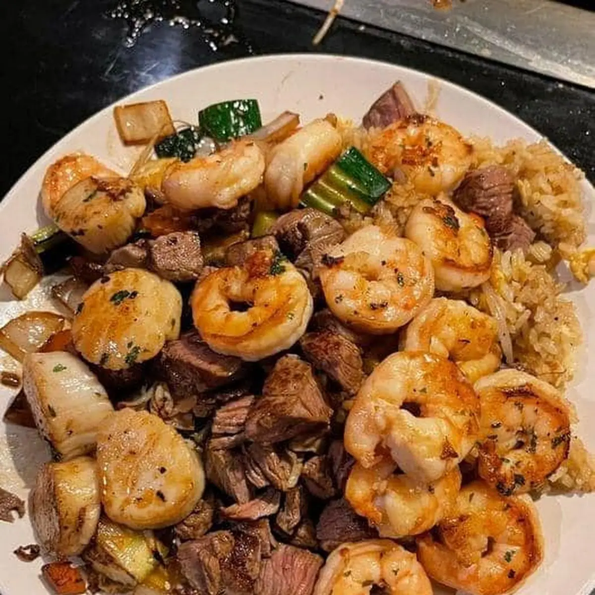 Scallops Shrimp and Steak
