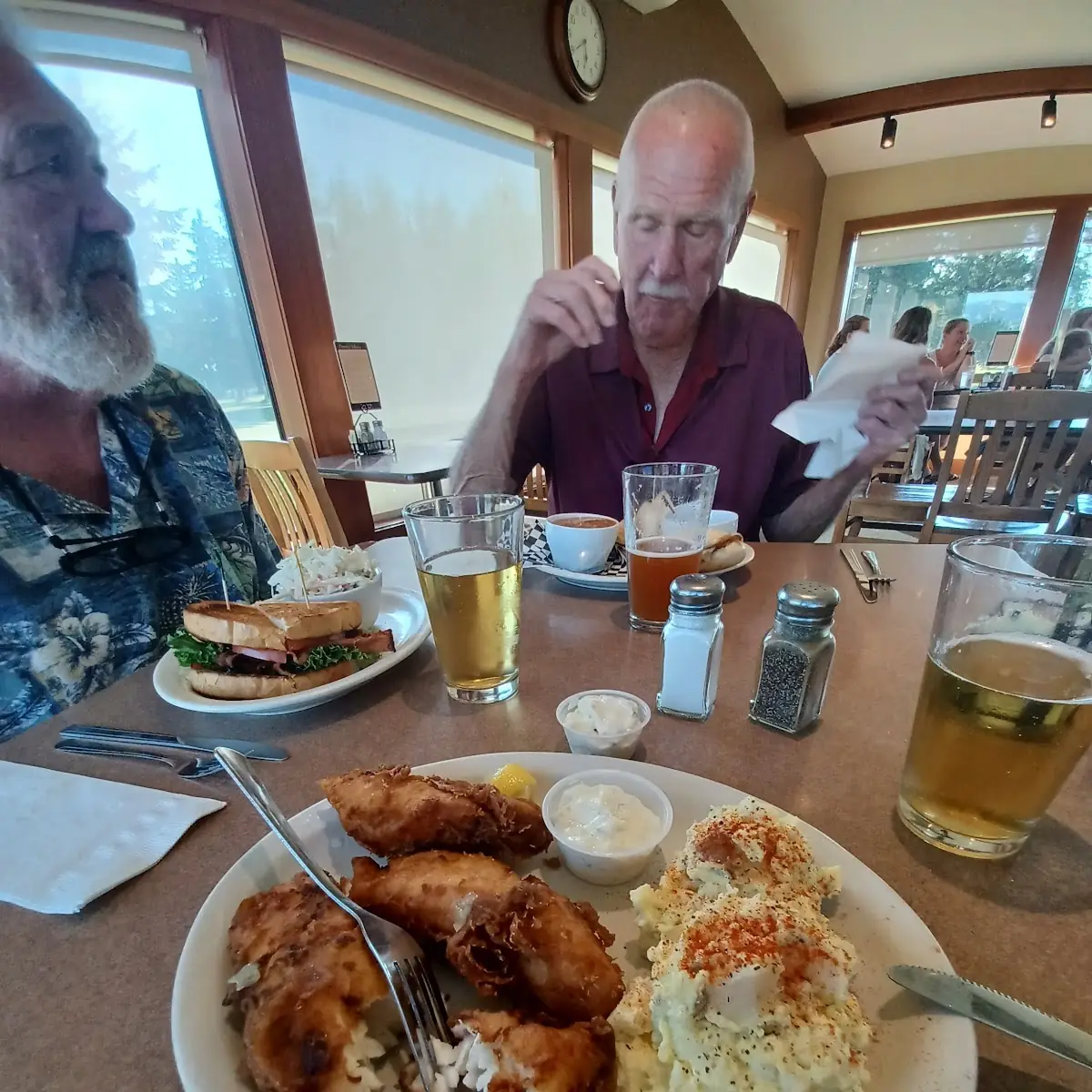 3 Piece Cod Fish and Chips with Potato Salad