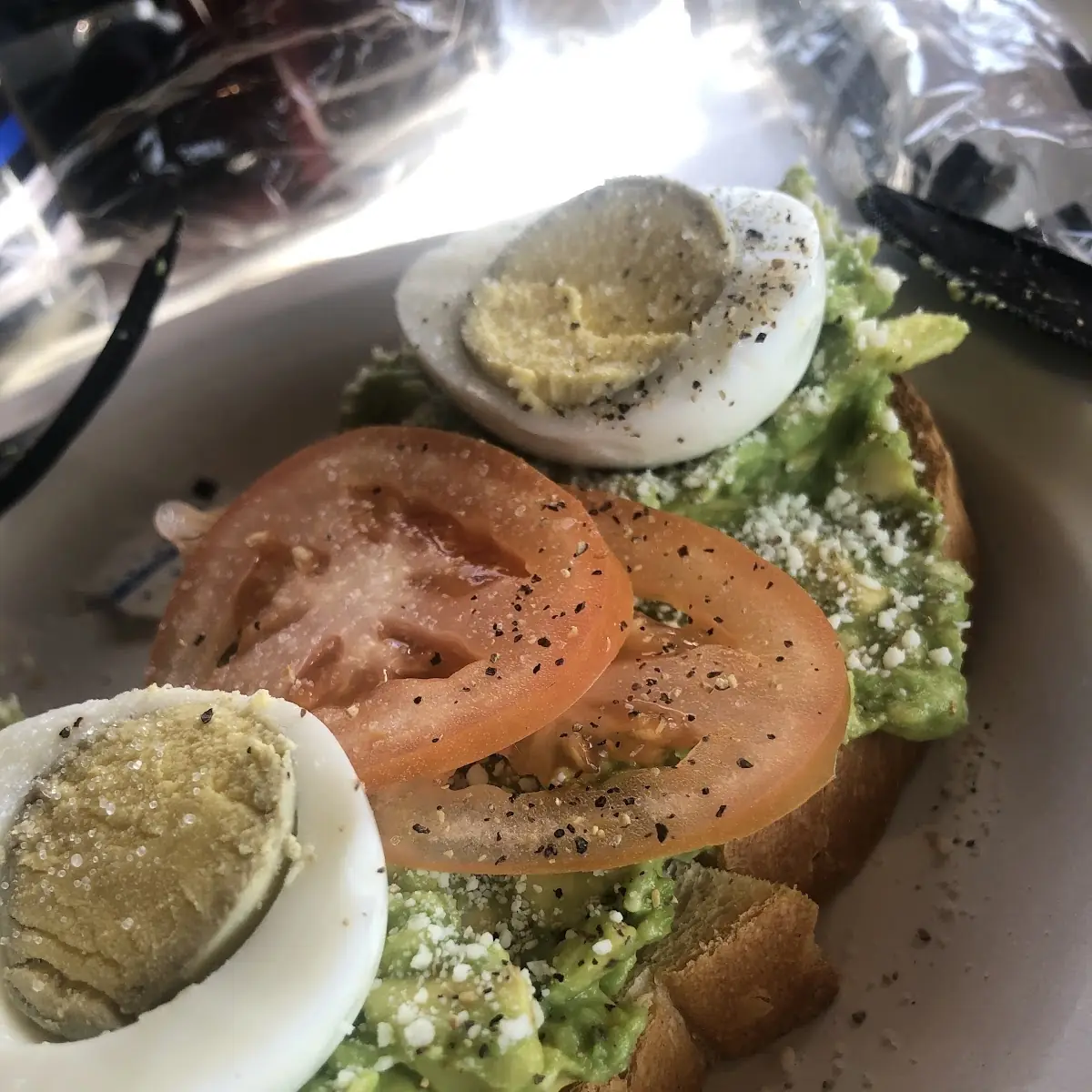 Avocado Toast with Hard Boiled Egg