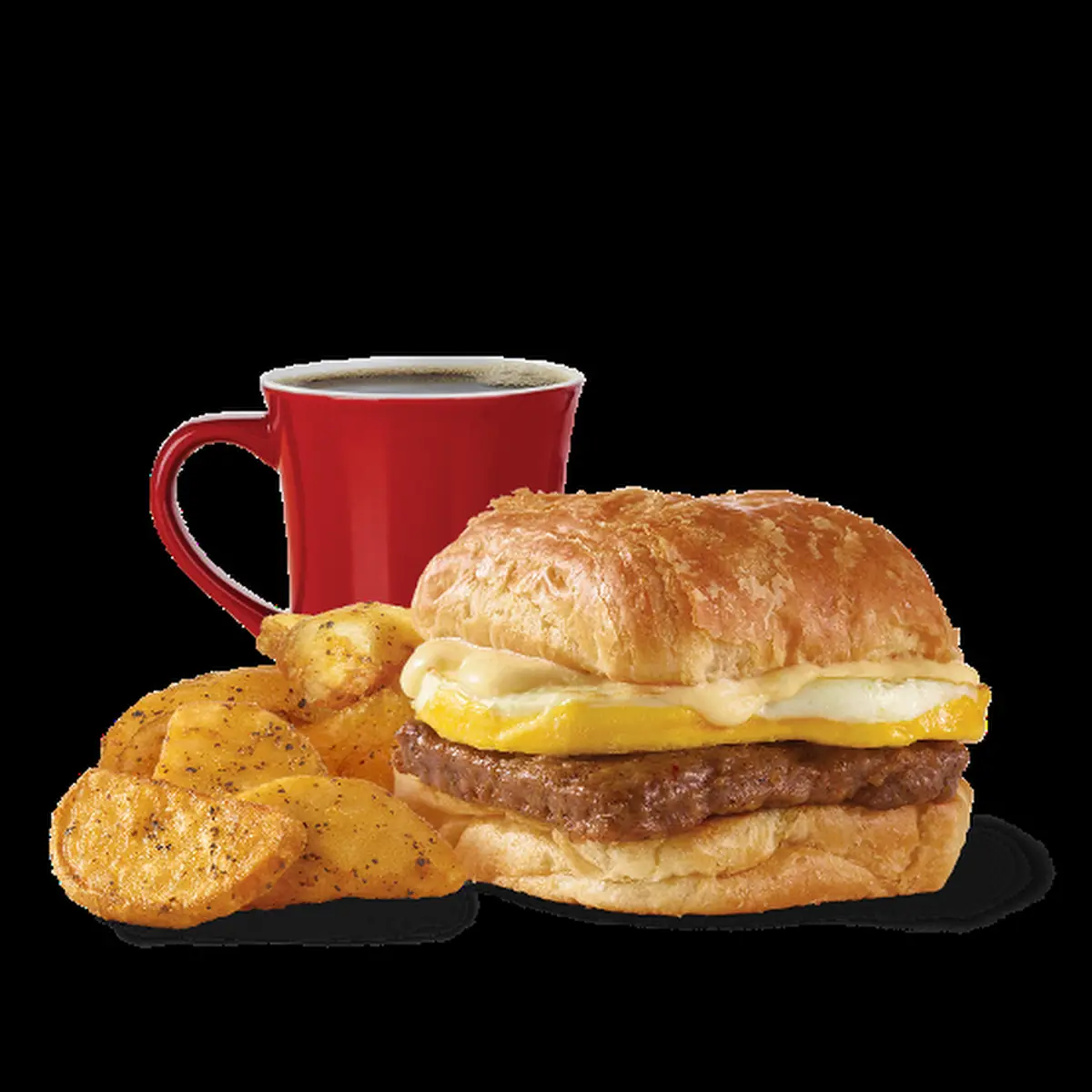Sausage Egg & Swiss Croissant