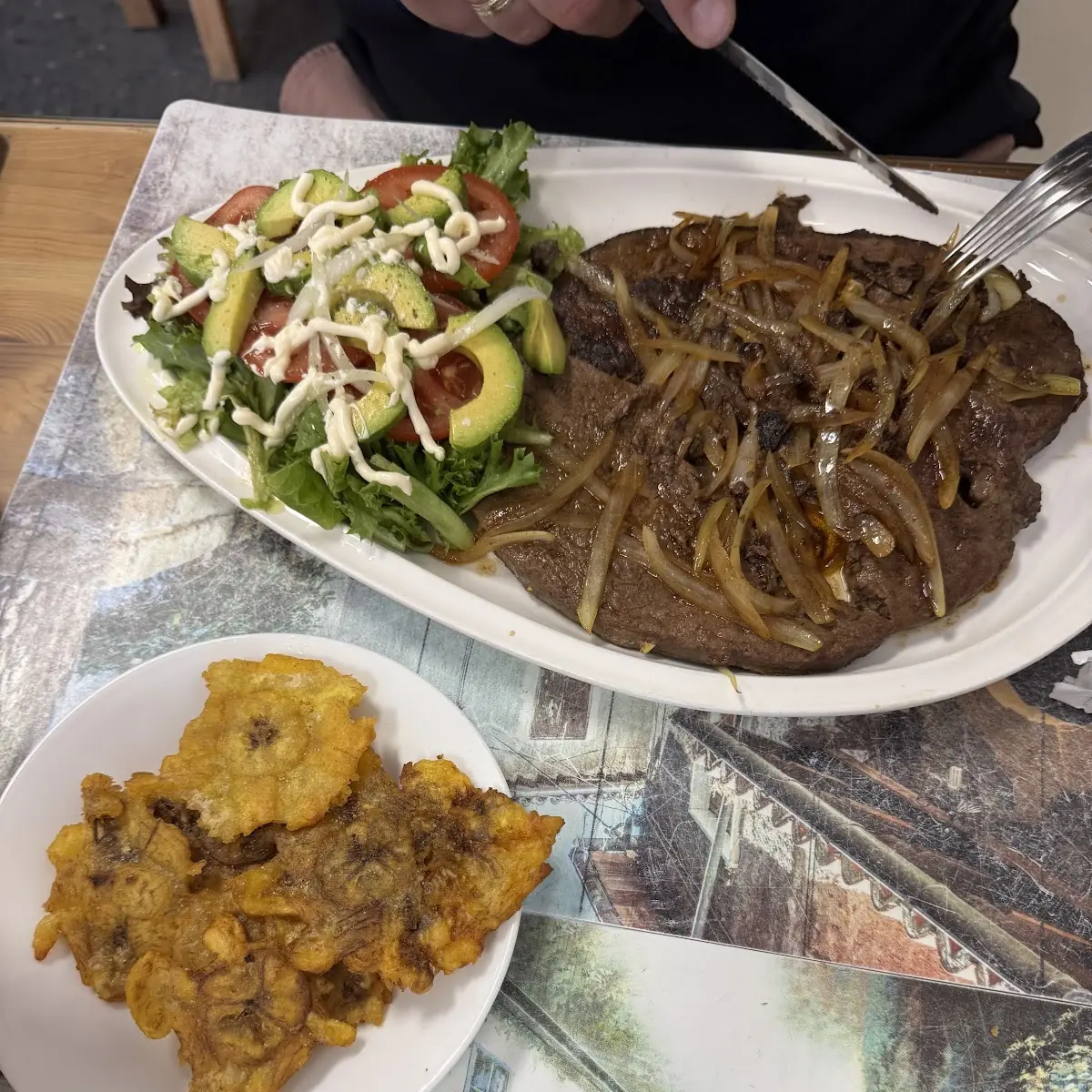 Bistec Encebollado Steak with Onions