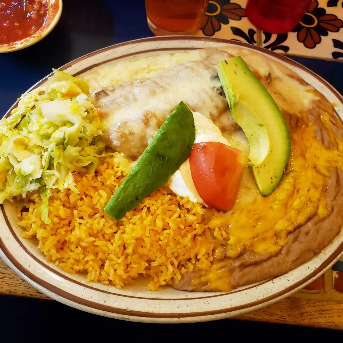 Refried Beans or Spanish Rice
