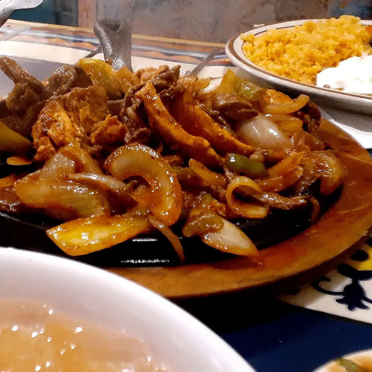 Streak and Chicken Fajitas