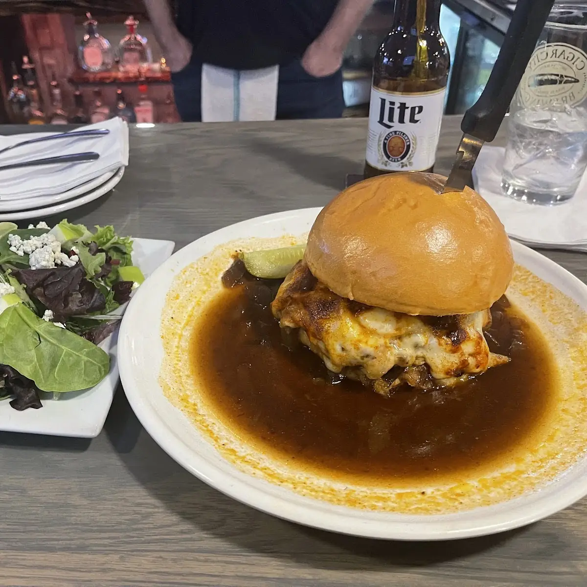 French Onion Soup Burger