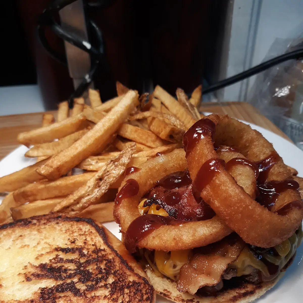 Rodeo Burger and Fries