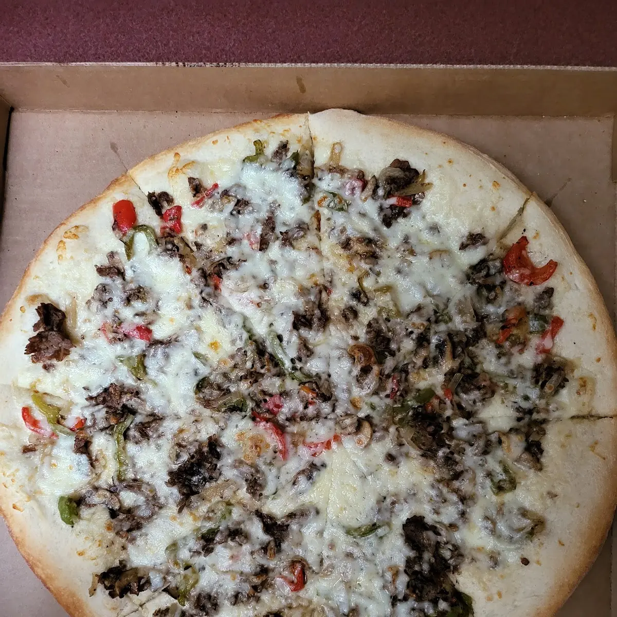 Philadelphia Cheesesteak Pizza