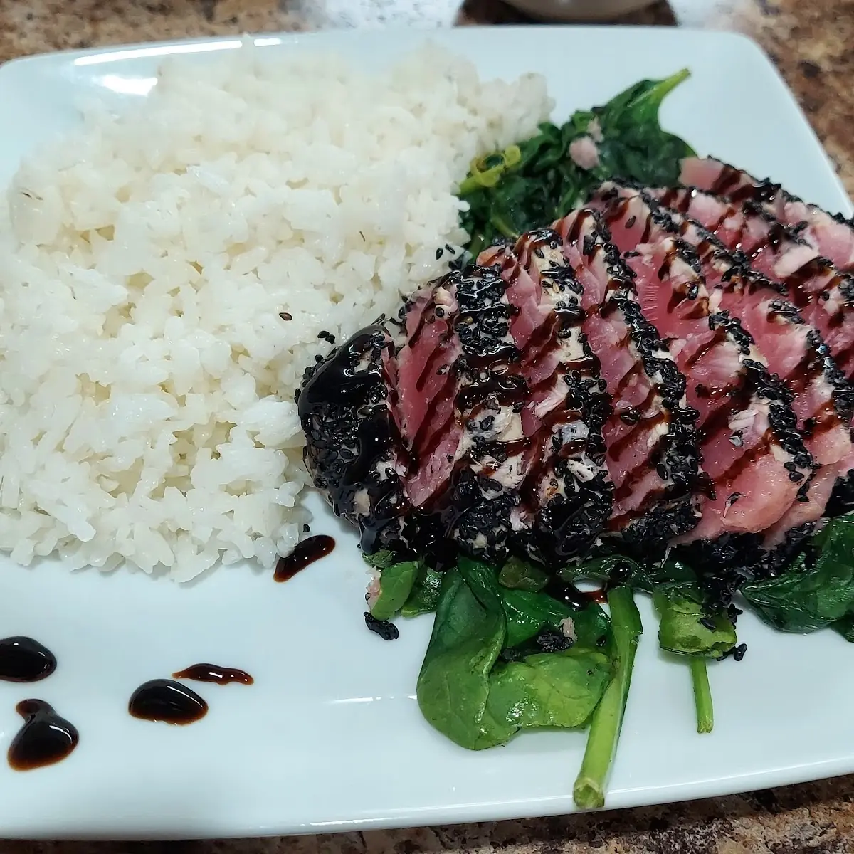 Ahi Tuna Steak Dinner
