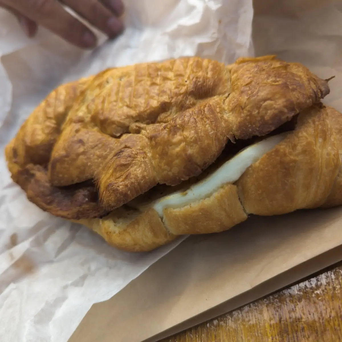 Egg Bacon Cheese Croissant