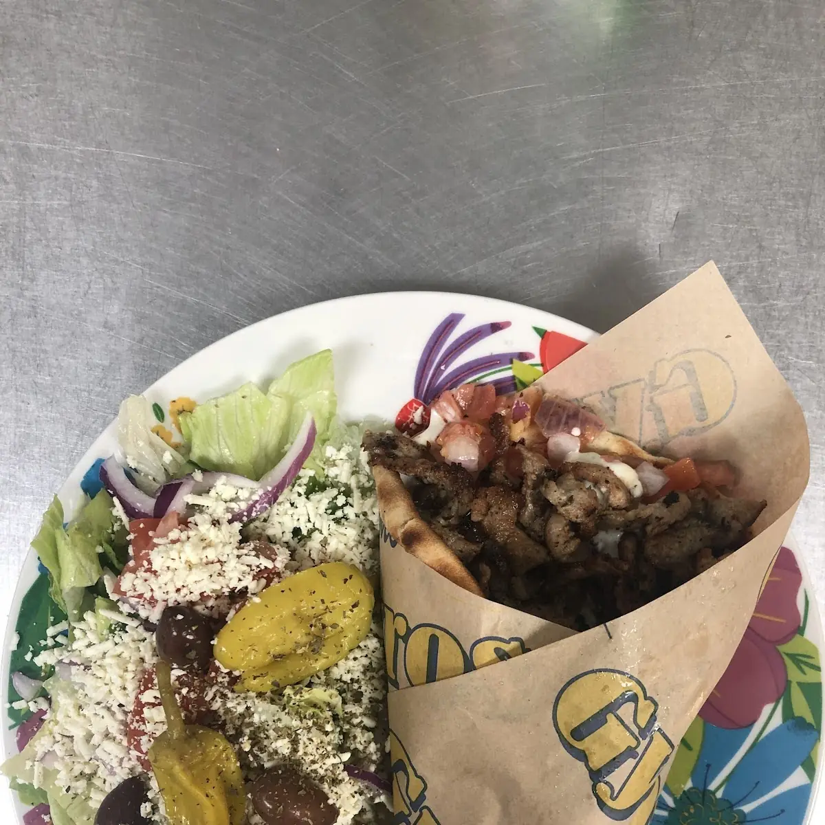 Sliced Pork Gyro Wrap, Gyros & More Lasalle . ( Malden Rd )