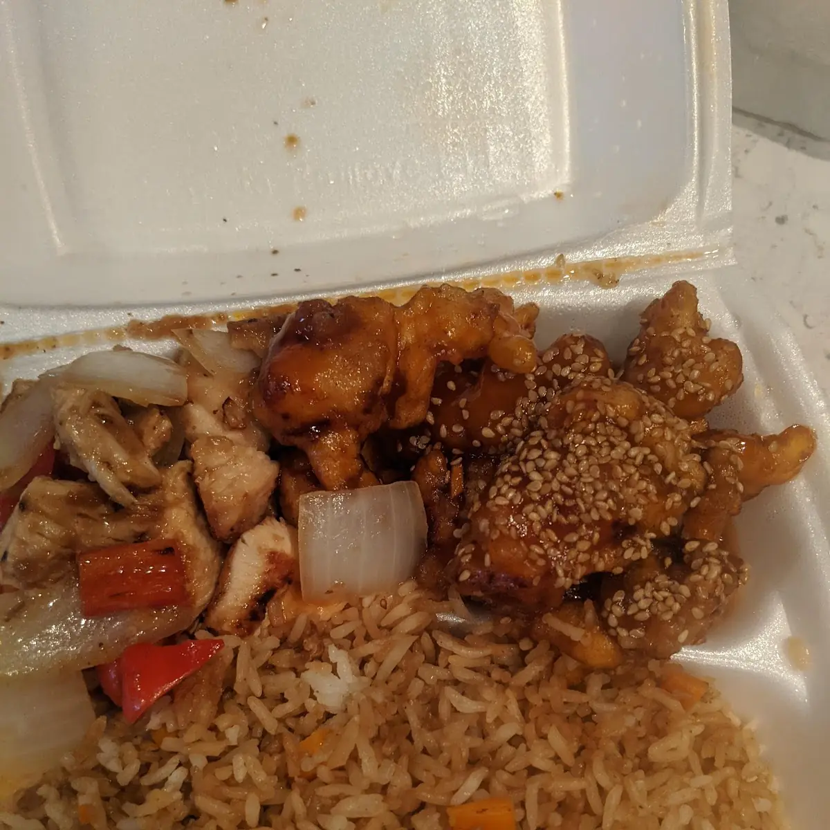 Sesame Chicken Combo Fried Rice