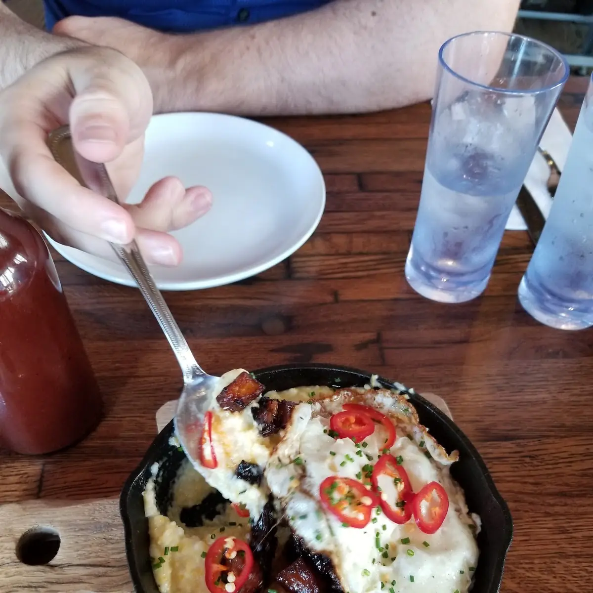 Pork Belly Burnt Ends with Grits