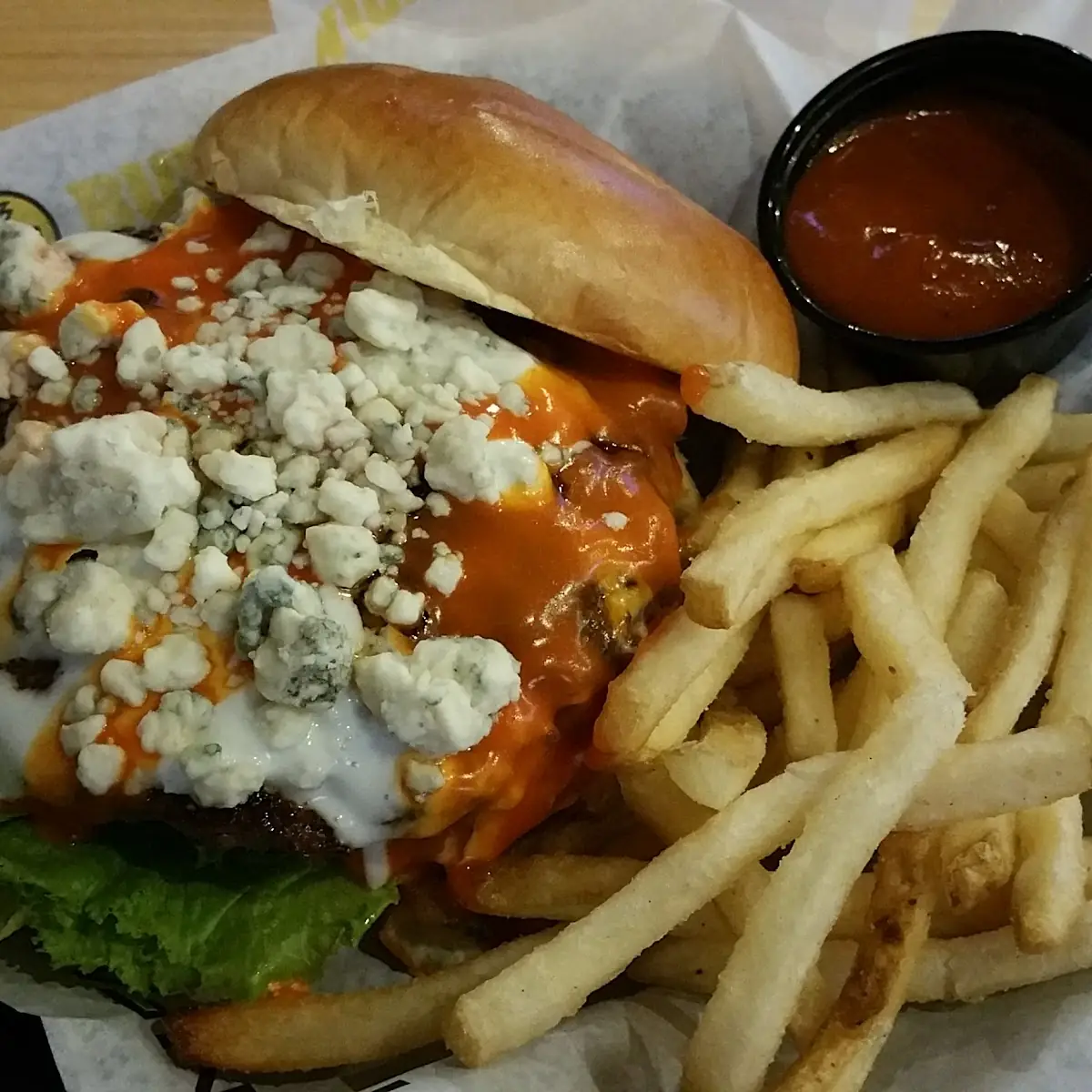 Buffalo Blue Cheese Burger