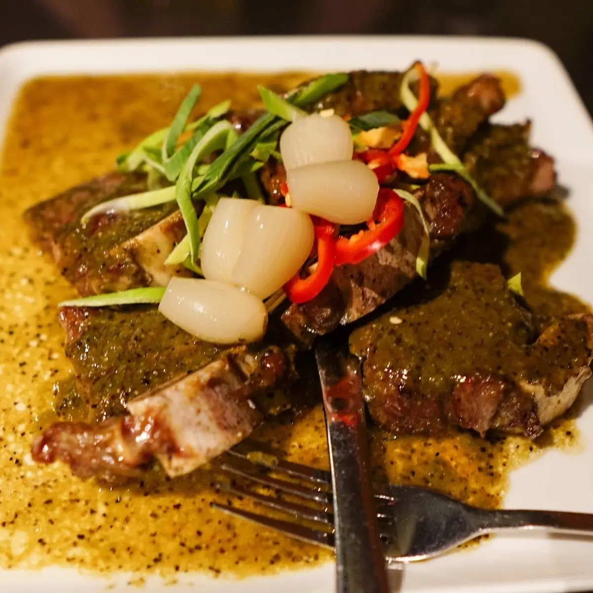 Beef Short Ribs with Black Pepper Sauce