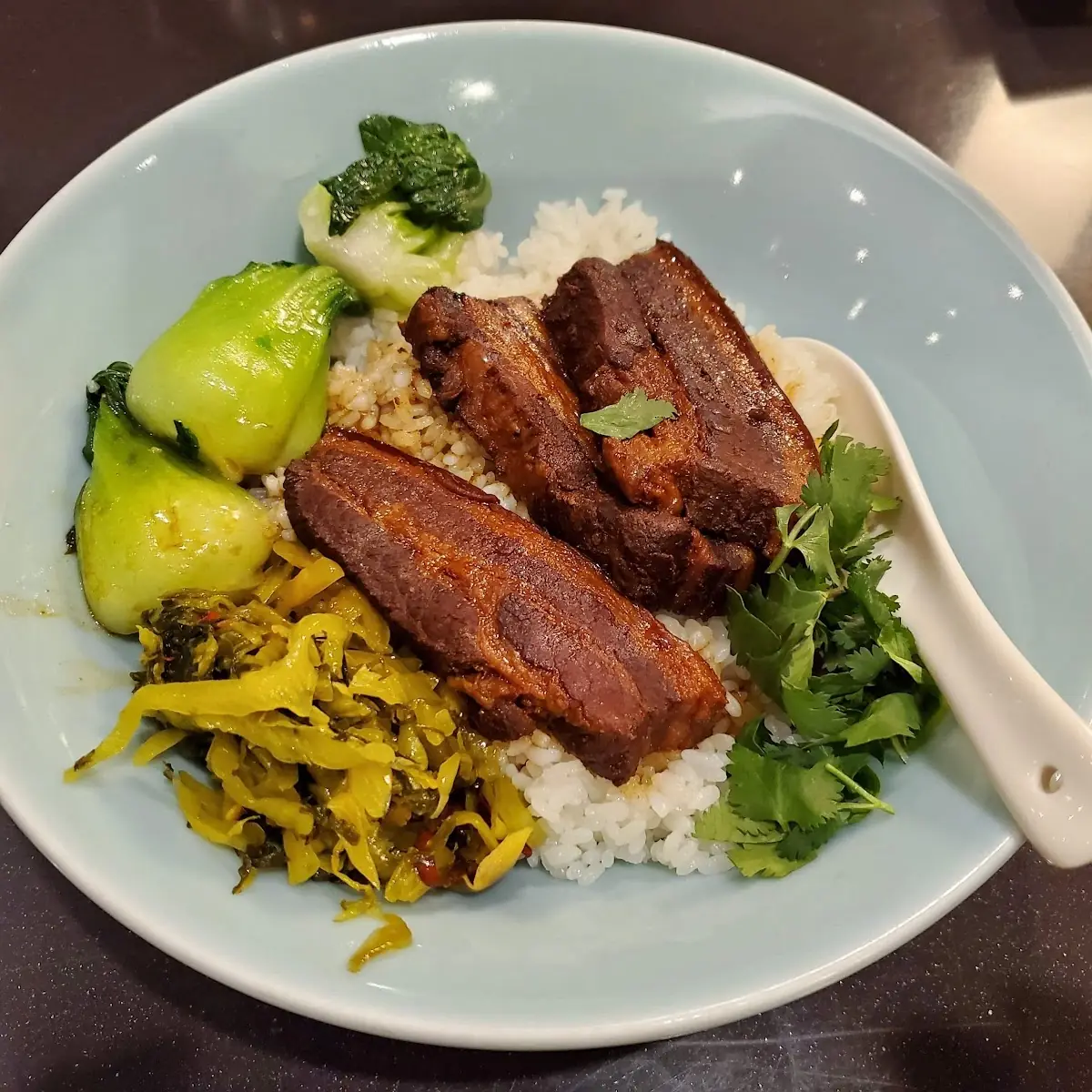 Braised Pork Stew over Rice
