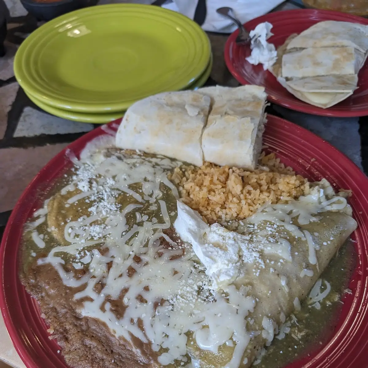 Chicken Quesadilla Chicken Enchilada Chile Relleno