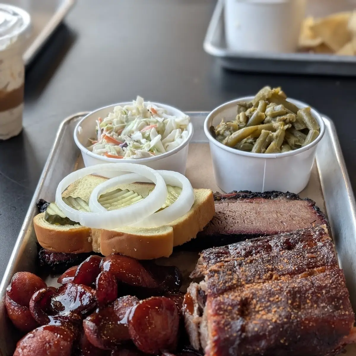 Barbecue Sampler Platter with Sides