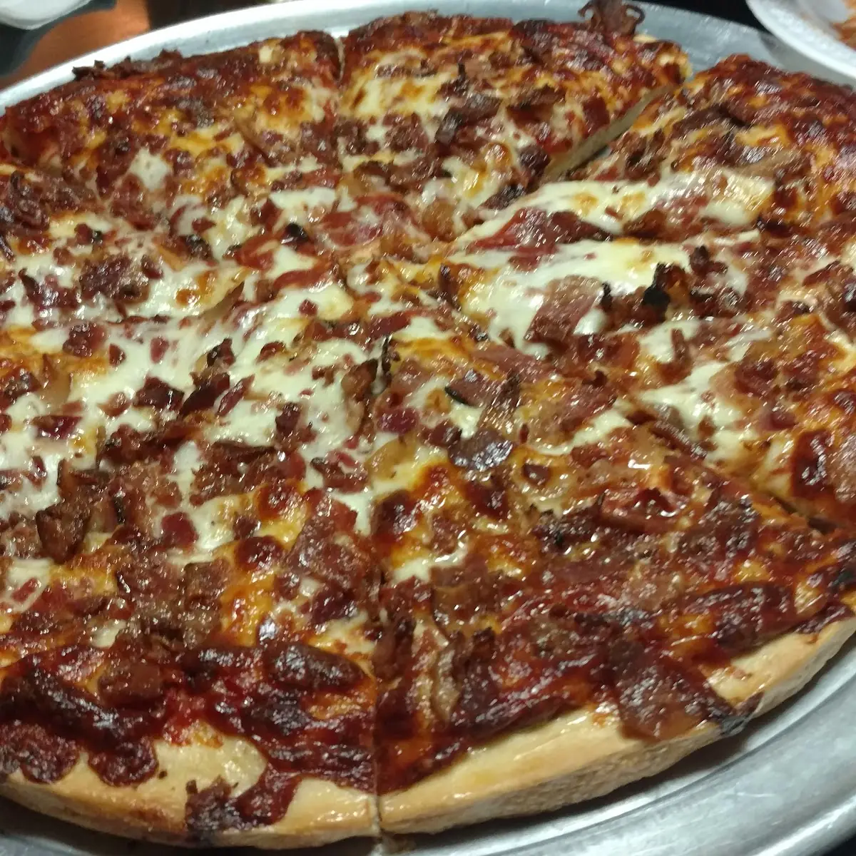 Bacon and Cheese Pizza