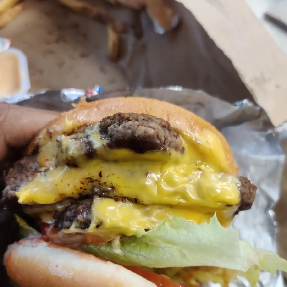 Dave's Triple Cheeseburger
