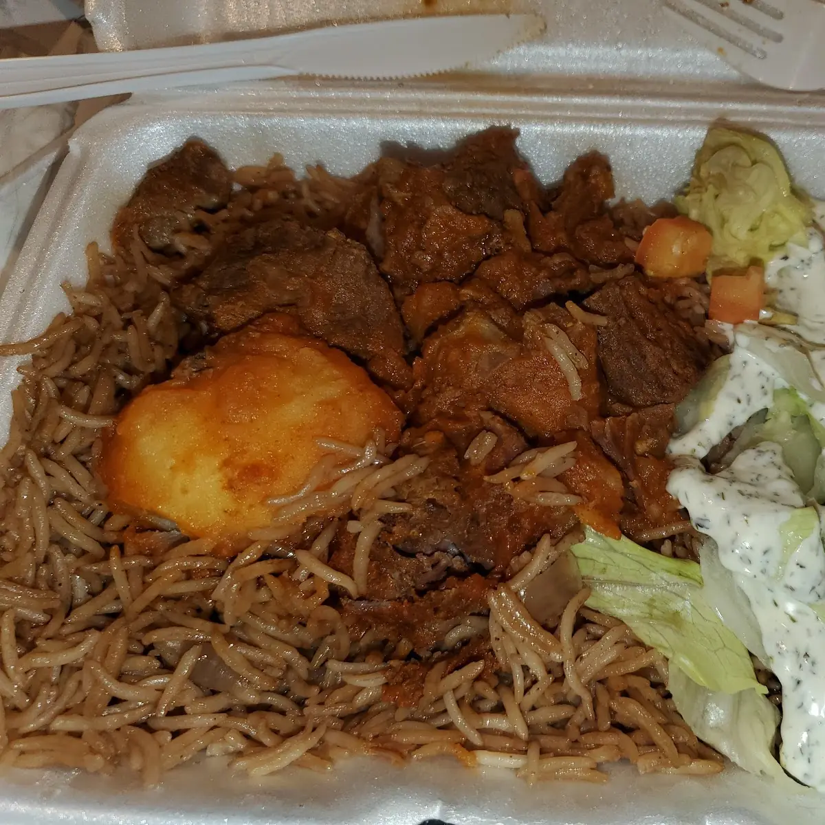 Lamb Curry over Rice