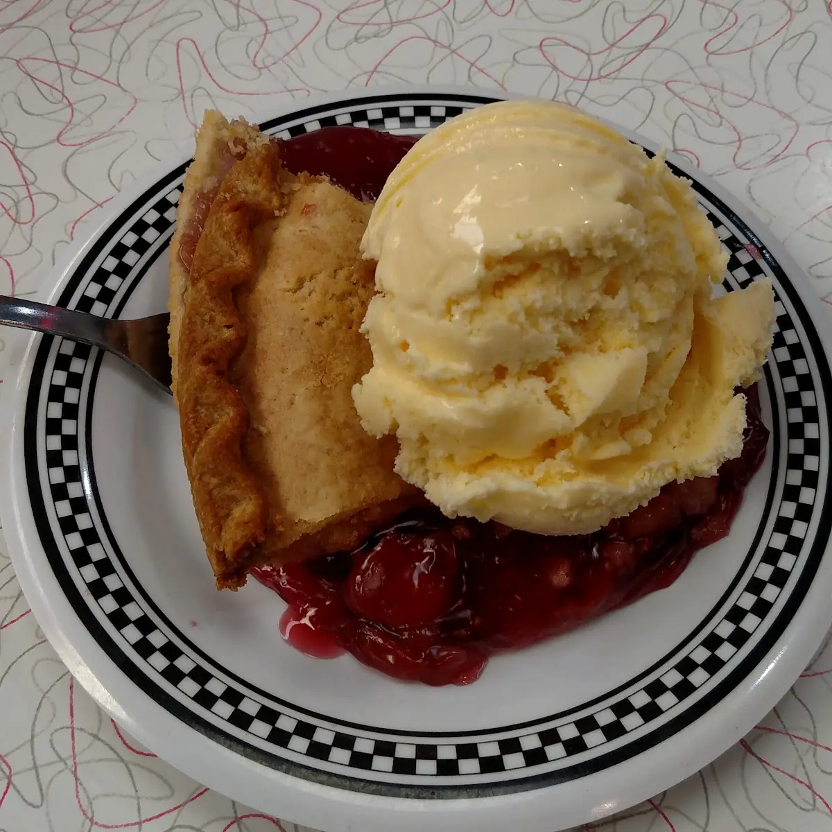 Cherry Pie a La Mode