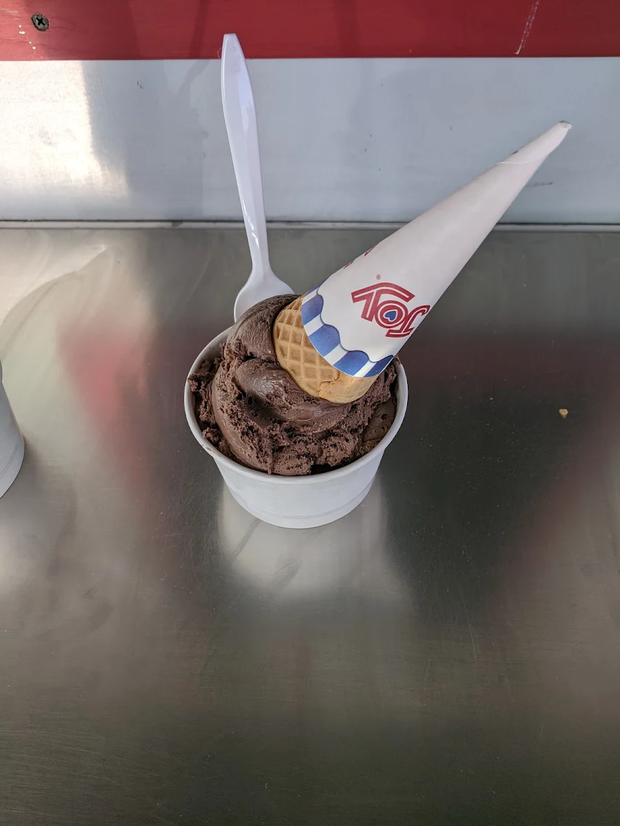 Chocolate Ice-Cream with Sugar Cone